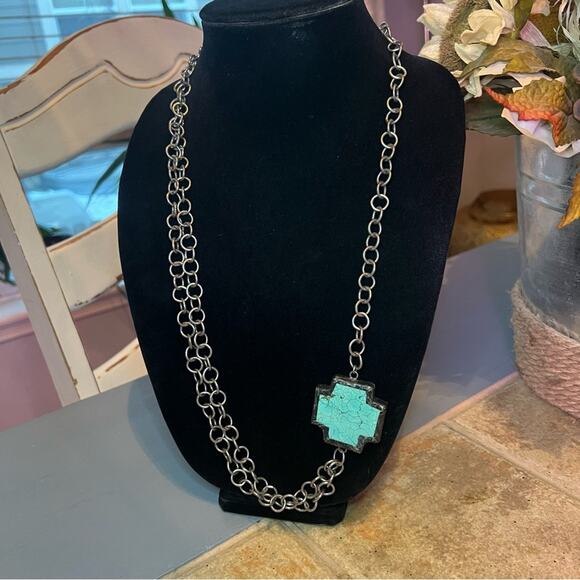 Jamie Dietrich Chainlink Cross Necklace - Picture 4 of 9